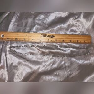 Sterling Silver 22in Paper Clip Style Necklace.